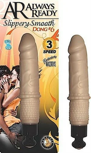 Always Ready Slippery Smooth Dong #6 - Flesh