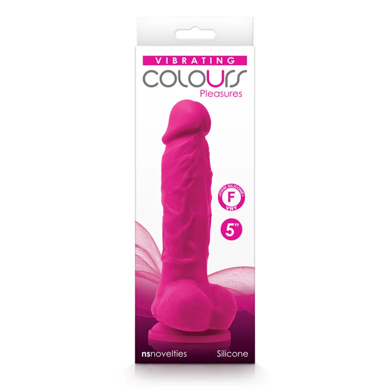 Colours Pleasures 5 in. Vibrating Dildo Pink