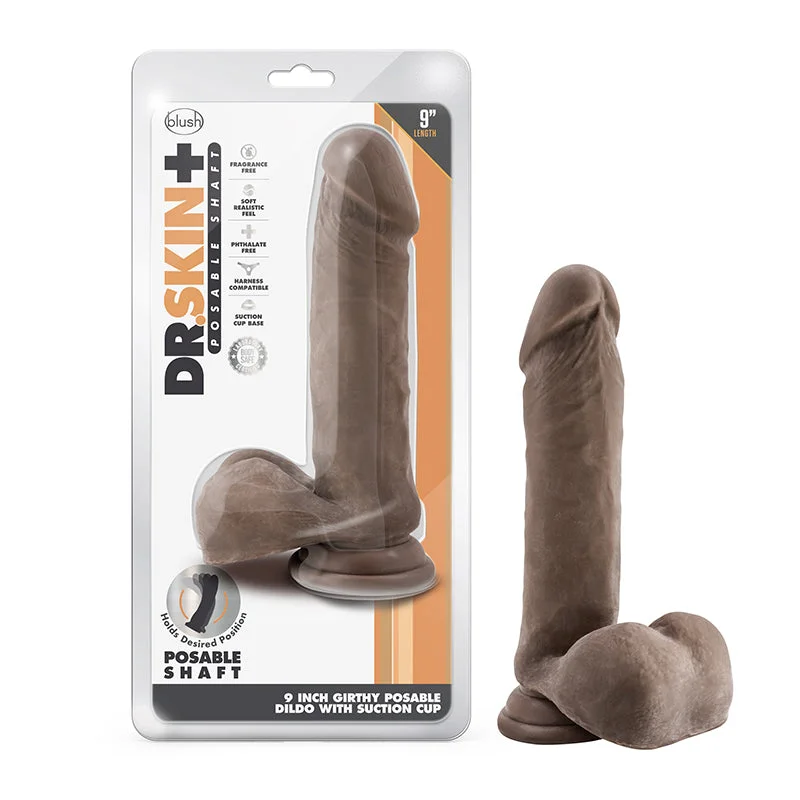 Dr. Skin Plus Thi Pos Dildo W/Ball 9i Ch