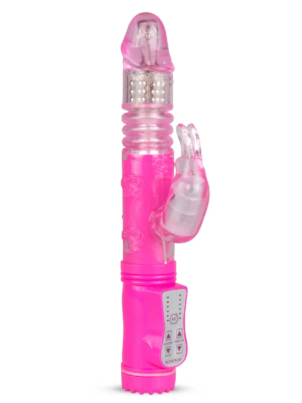 EasyToys Thrusting Rabbit Vibrator - Pink