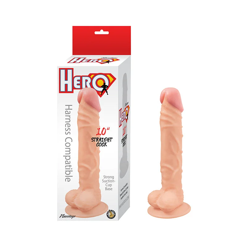 Hero Straight Cock 10in Whte