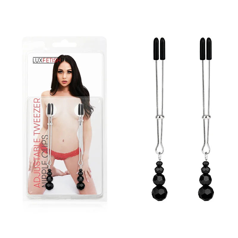 Lux Fetish Adjustable Tweezer Nipple Clips