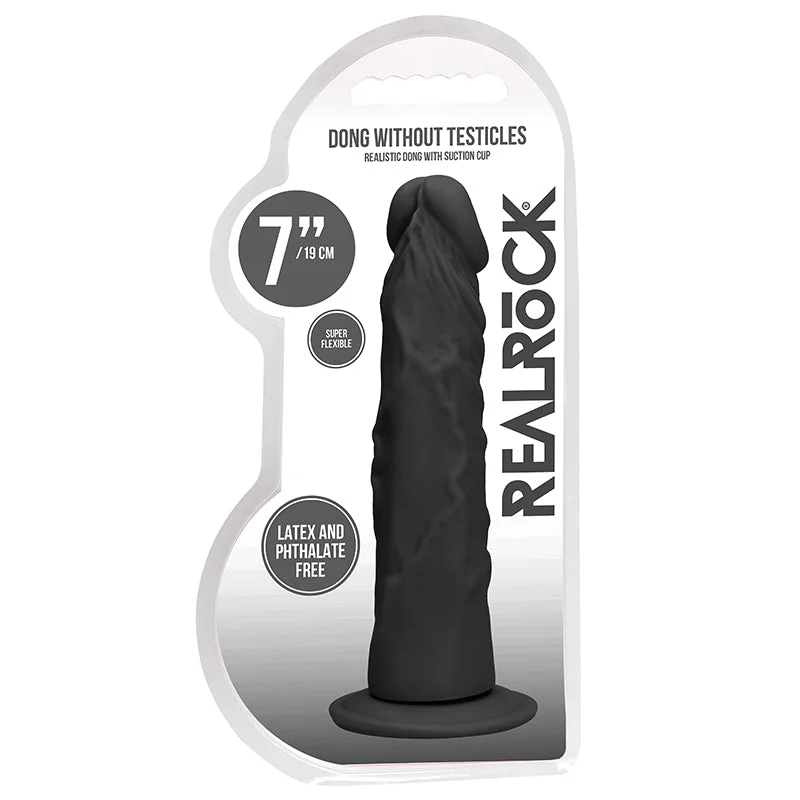 Real Rock Realistic Dildo - 7 Black