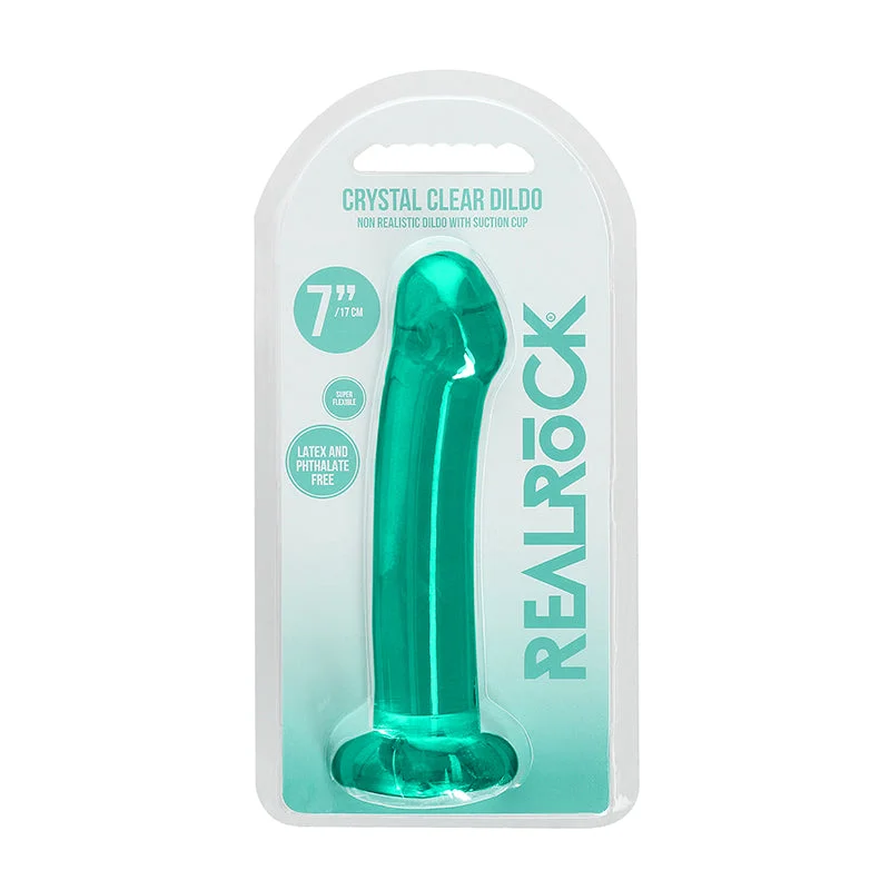 Realrock Non Realistic Dildo 6.7in Turq