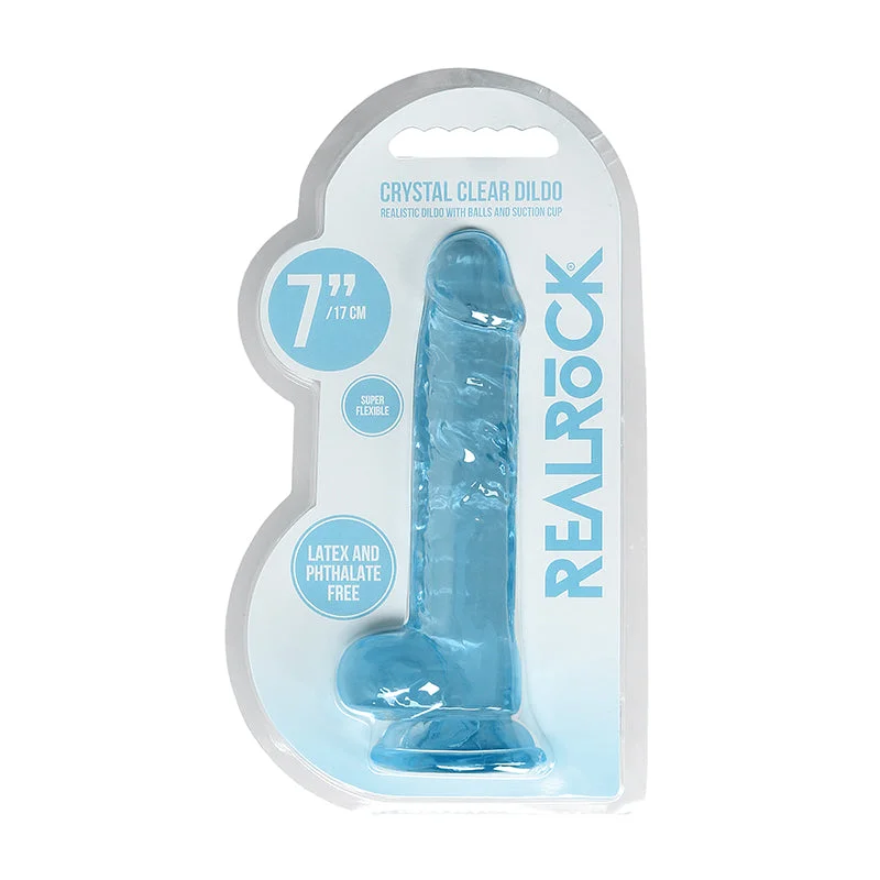 Realrock Realistic Dildo W/Balls 7in Bl