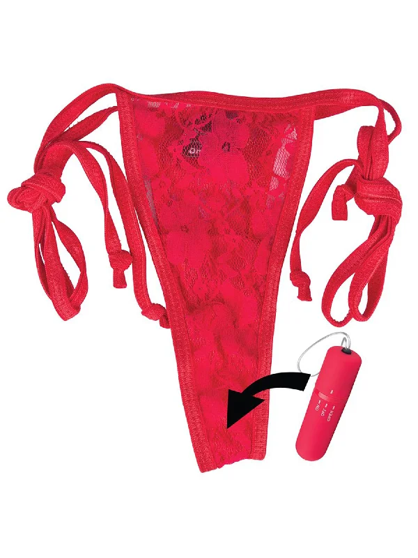 Screaming O Vibrating Panty Set Red