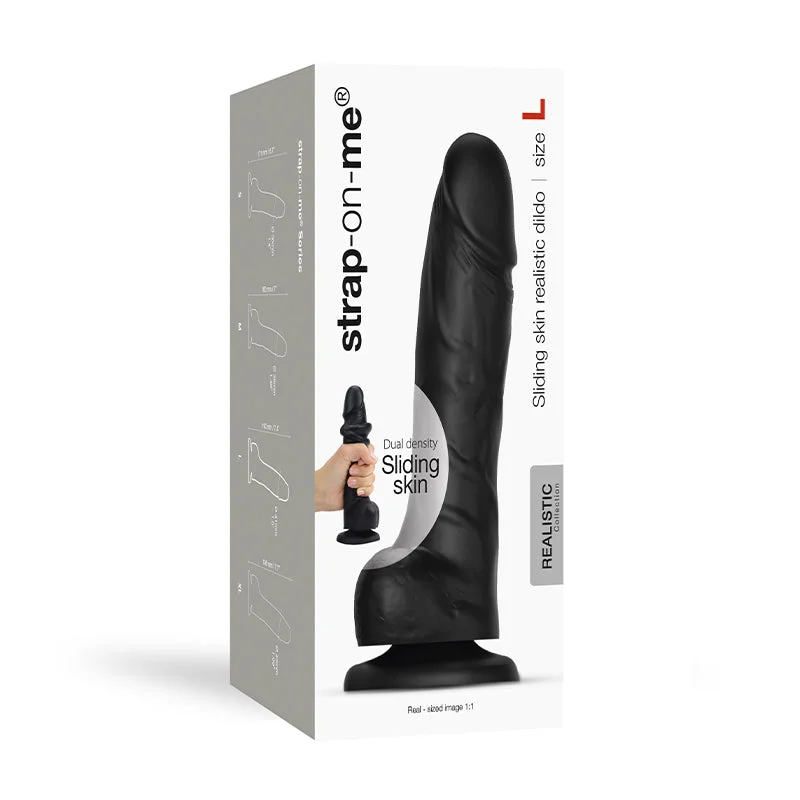 Strap-On-Me Slid Skin Real Dildo L Bk