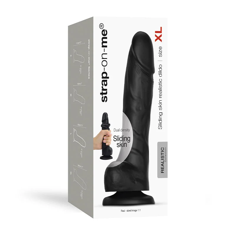 Strap-On-Me Slid Skin Real Dildo XL Bk