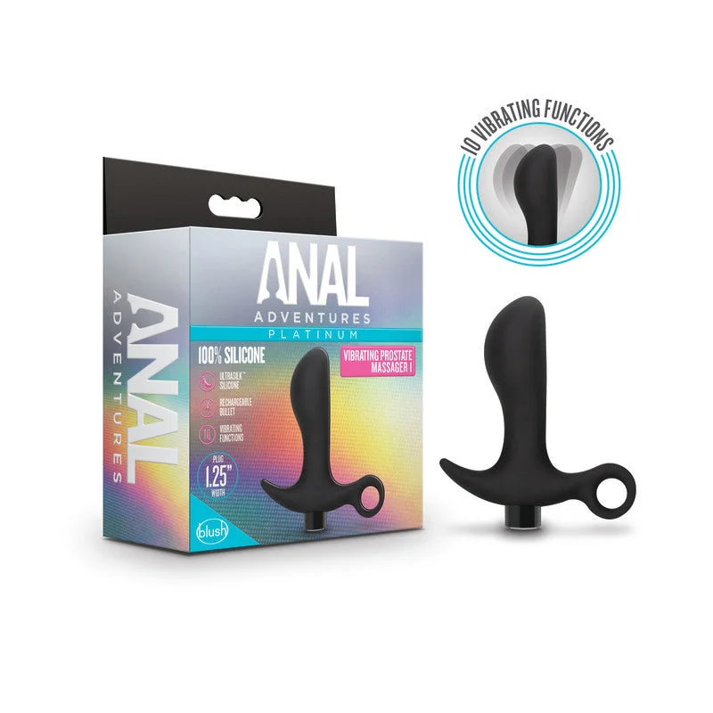 Anal Adventures Platinum Vibrating Prostate Massager 01 Butt Plug