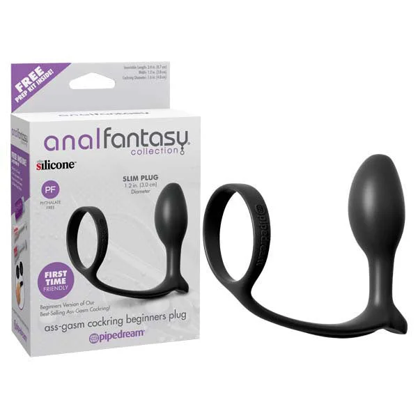 Anal Fantasy Collection Ass-Gasm Cock Ring Beginners Butt Plug