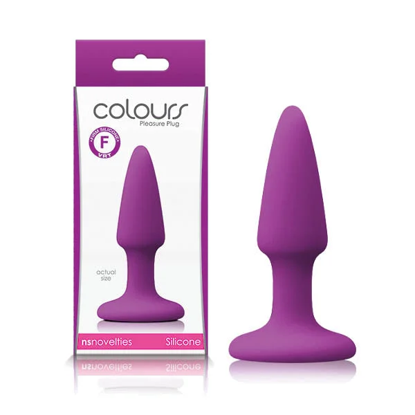 Colours Pleasures Butt Plug 9cm Purple