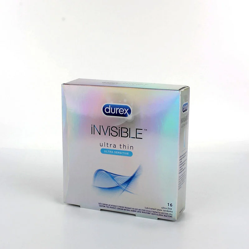 Durex Invisible Ultra Thin Ultra Sensitive Latex Condoms 16pk