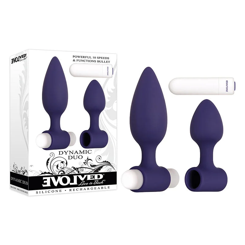 Evolved Dynamic Duo Vibrating Butt Plug