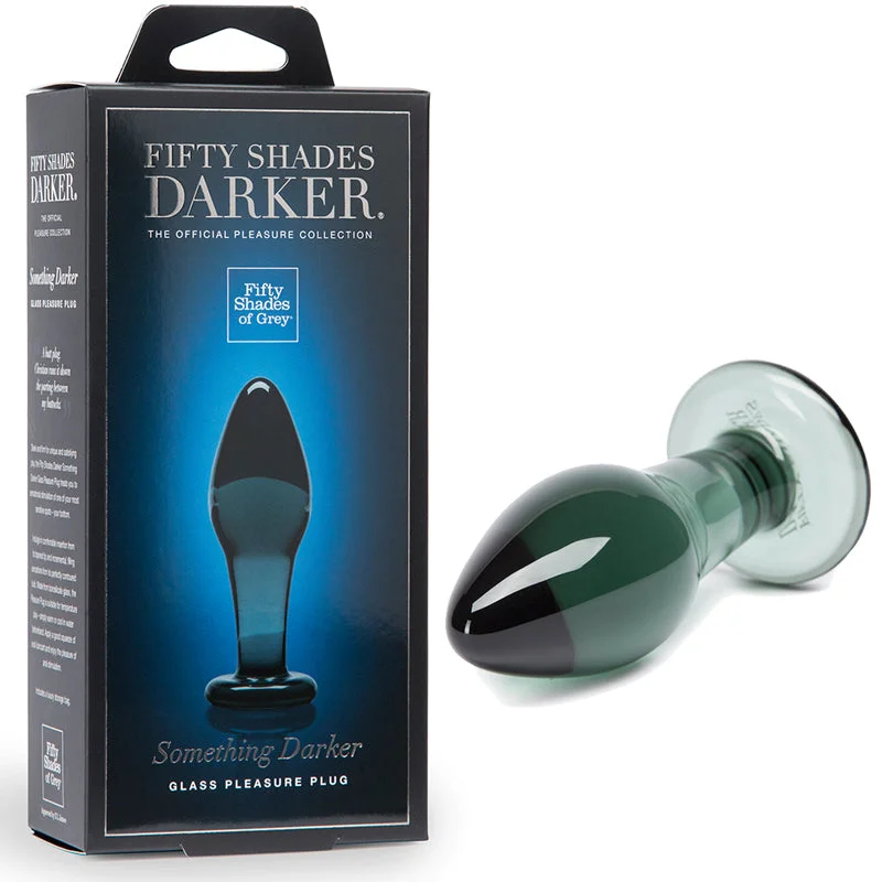 Fifty Shades Darker Something Darker Glass Butt Plug