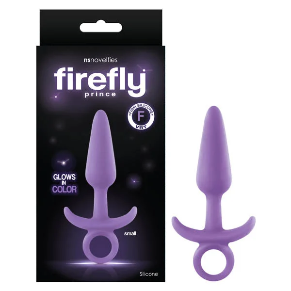 Firefly Prince Butt Plug Purple Glow in the Dark 10.9cm