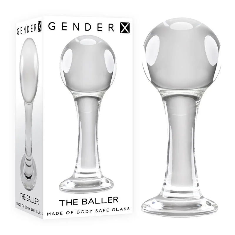 Gender X THE BALLER GLASS BUTT PLUG