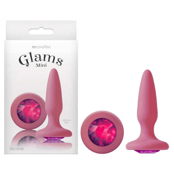 Glams Mini Butt Plug Pink Gem