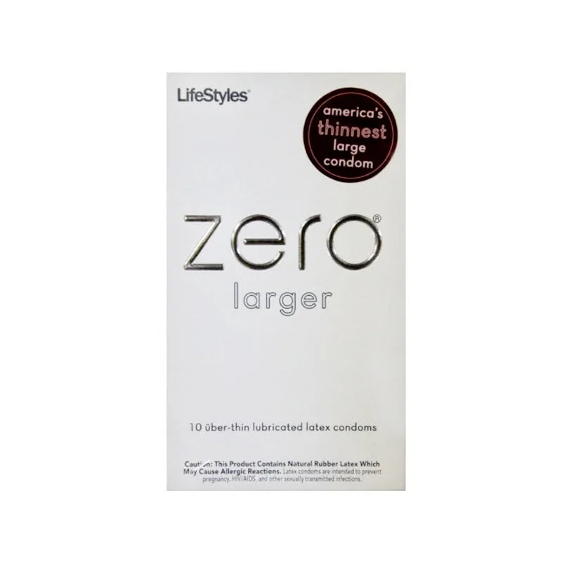 LifeStyles Zero Larger Thin Latex Condoms (10 pack)