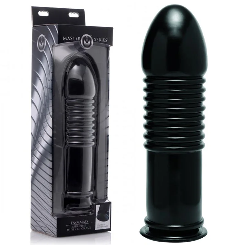 Masters Violator Ribbed Butt Plug With Suction Base