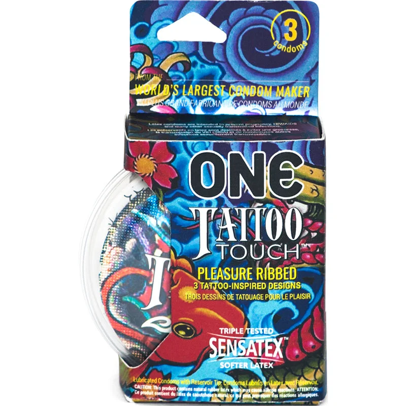 ONE Tattoo Touch Condom 3pk