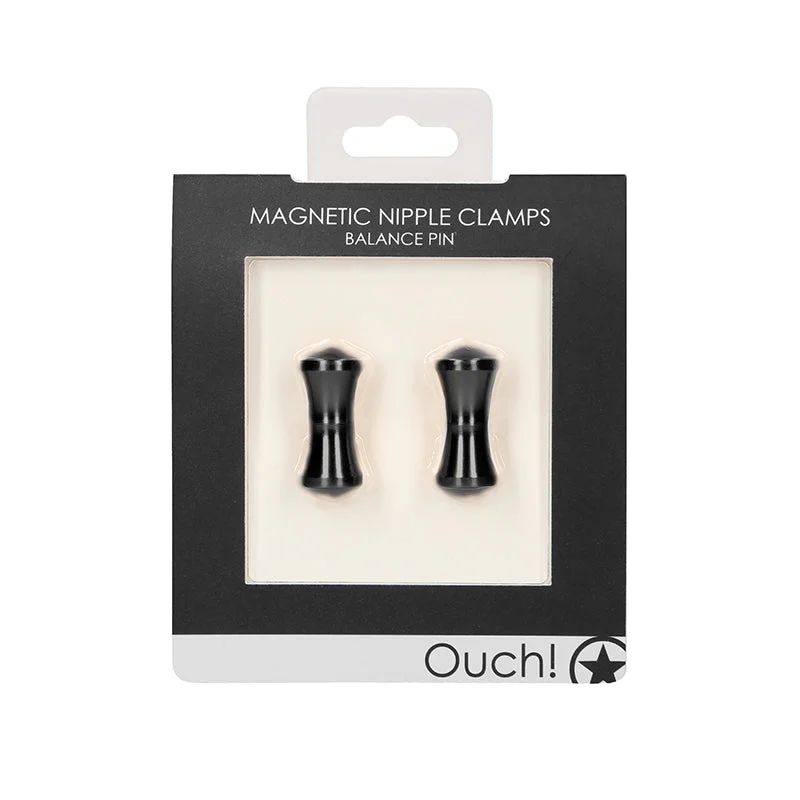 Ouch! Balance Pin Magnetic Nipple Clamps Black