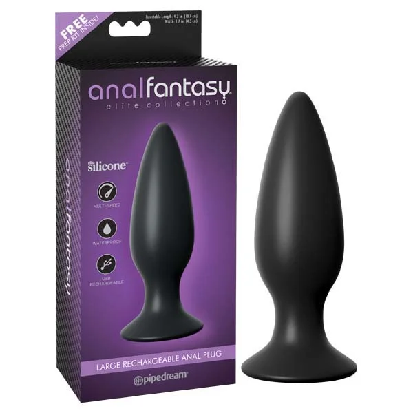 Anal Fantasy Elite Collection Large Rechargeable Anal Butt Plug