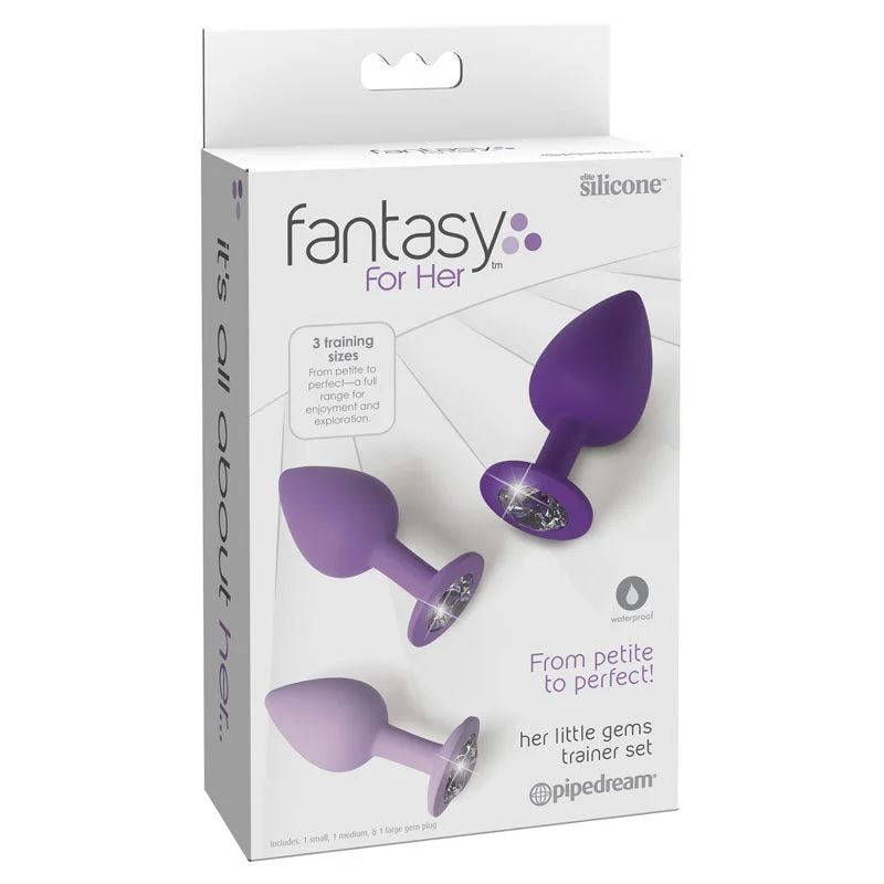 Fantasy For Her Little Gems Trainer Butt Plug Set