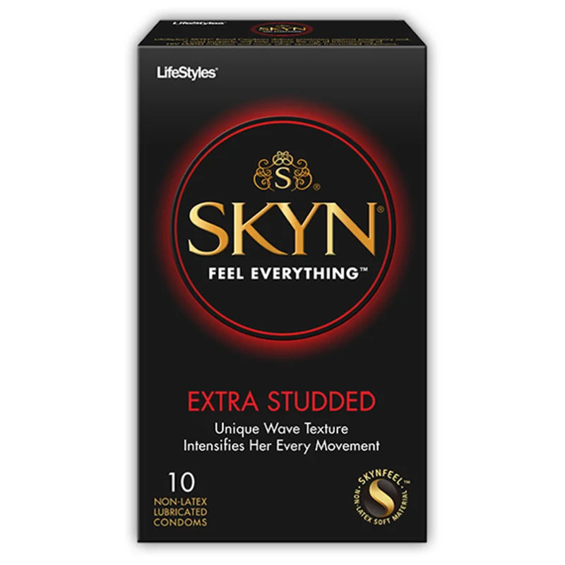 Skyn Extra Studded Non-Latex Condoms (10)