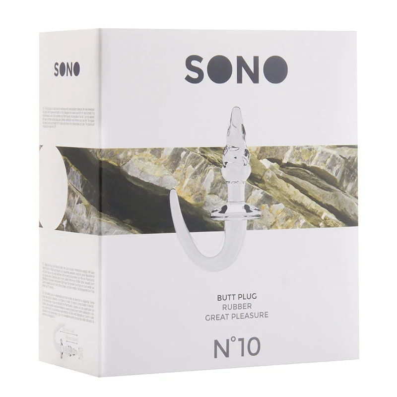 Sono No.10 - Butt Plug - 4 Inch - Transparent