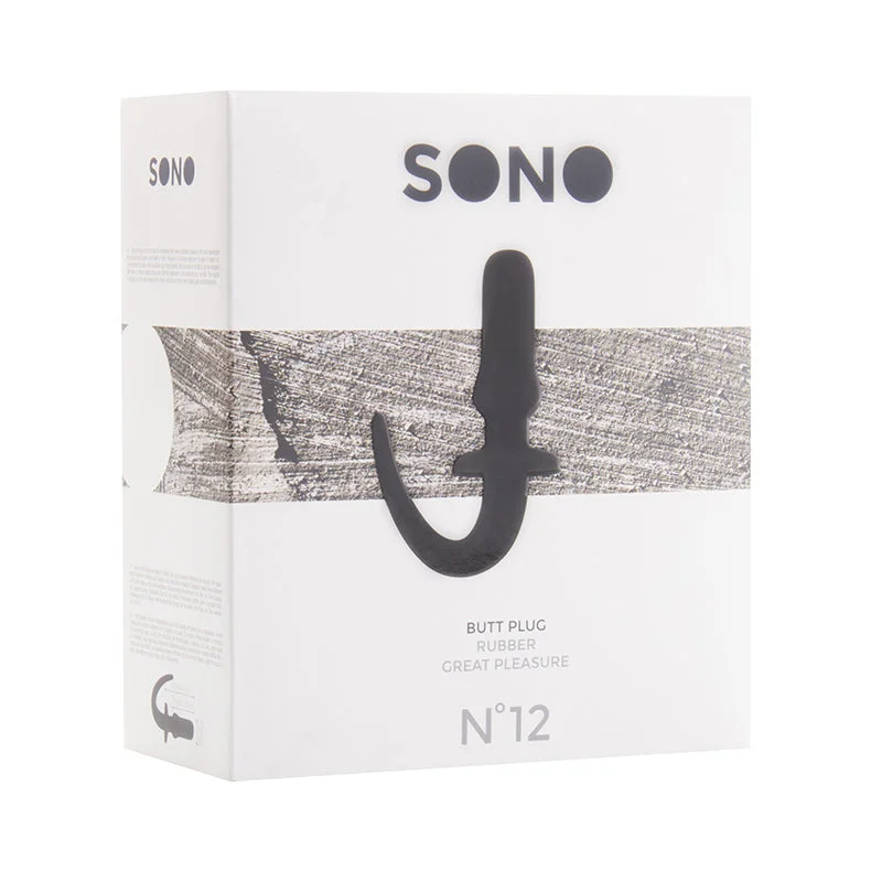 Sono No.12 - Butt Plug - 4 Inch - Black