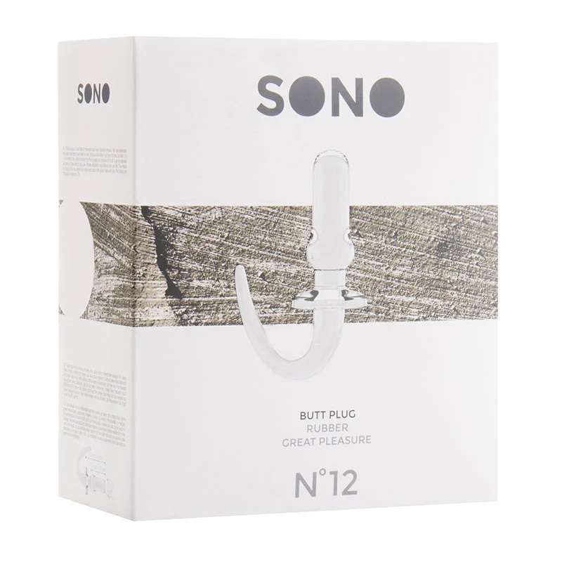 Sono No.12 - Butt Plug - 4 Inch - Transparent