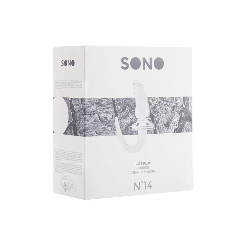 Sono No.14 - Butt Plug - 4 Inch - Transparent