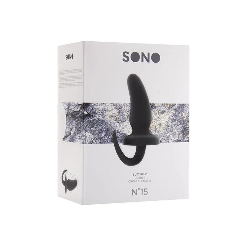 Sono No.15 - Butt Plug - 6 Inch - Black