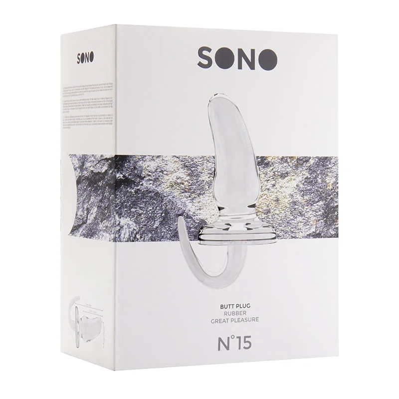 Sono No.15 - Butt Plug - 6 Inch - Transparent