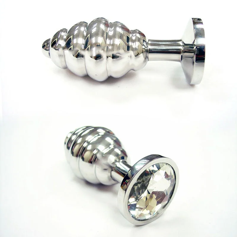 Stainless Steel Threaded Anal Butt Plug (Medium)