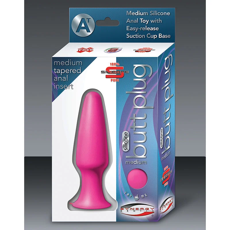 Synergy Silicone Butt Plug Medium (Pink)