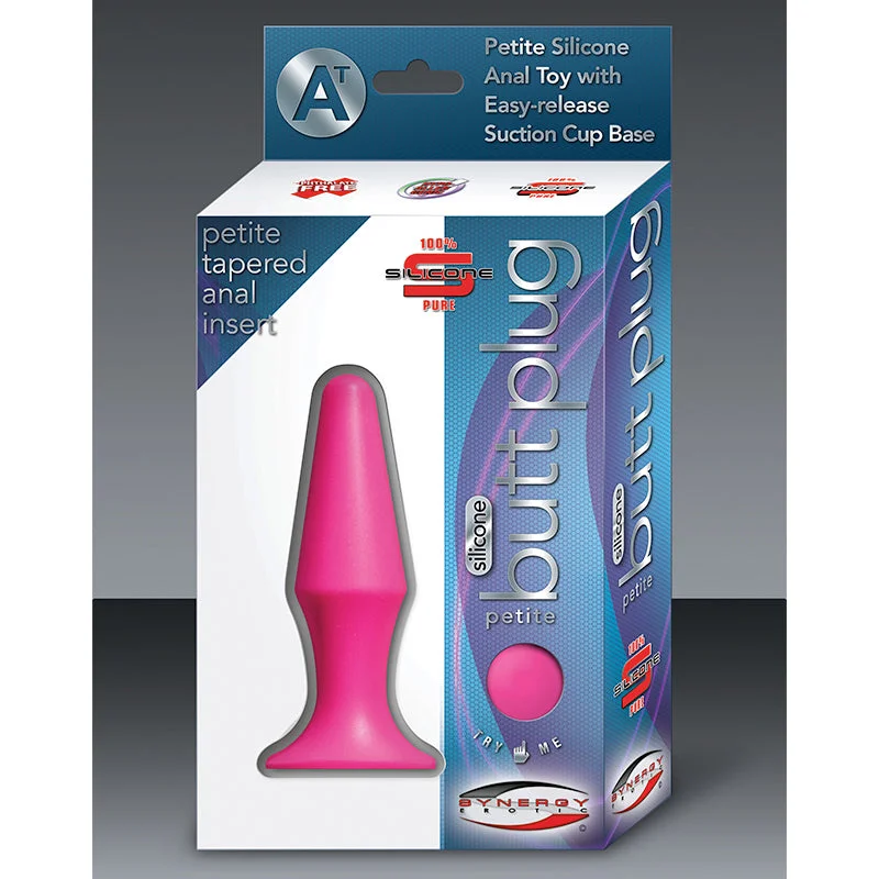 Synergy Silicone Butt Plug Small Pink