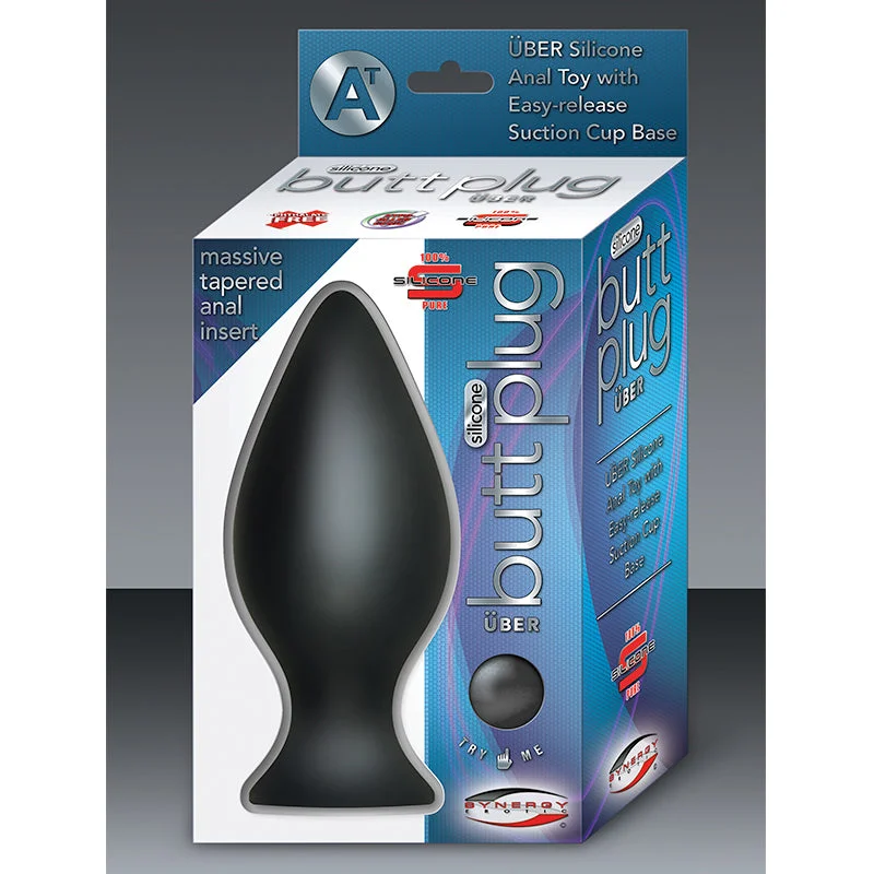 Synergy Silicone Butt Plug Uber Black