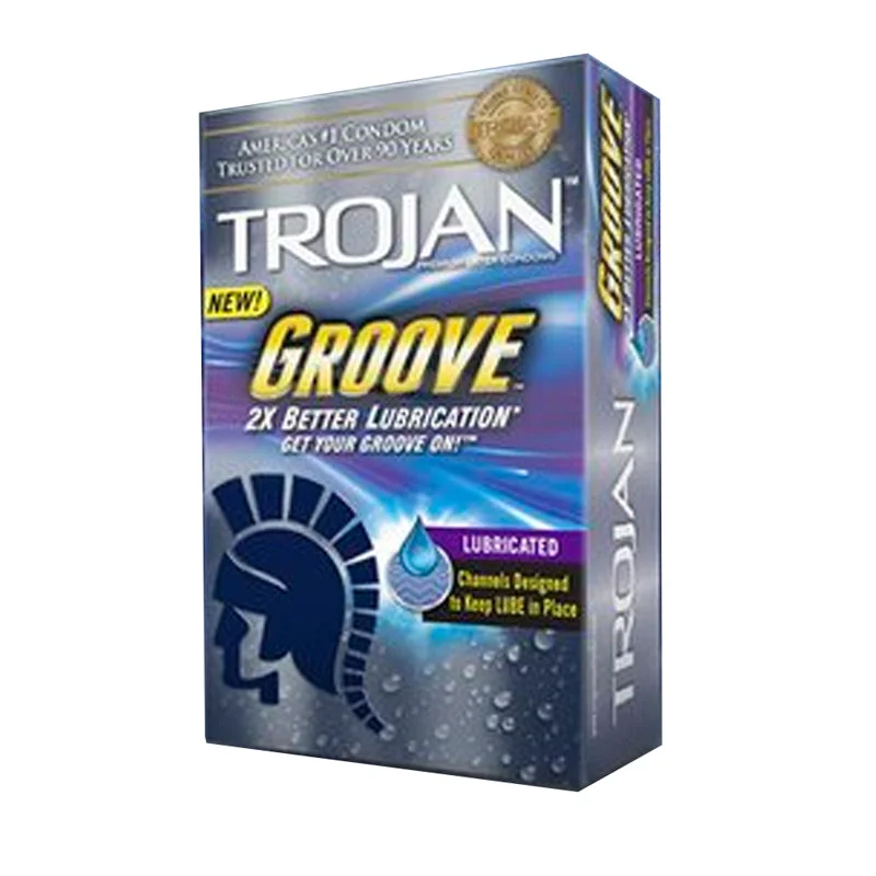 Trojan Groove Latex Condoms With Grooves To Help Keep Lube In Place (10)