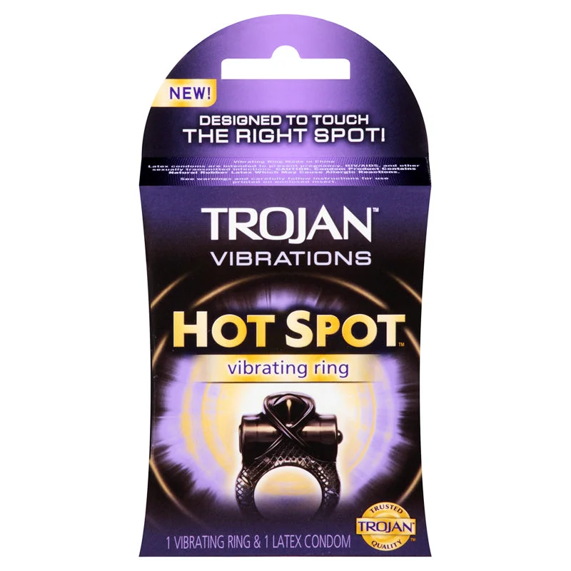 Trojan Hot Spot Vibrating Ring W/Condom