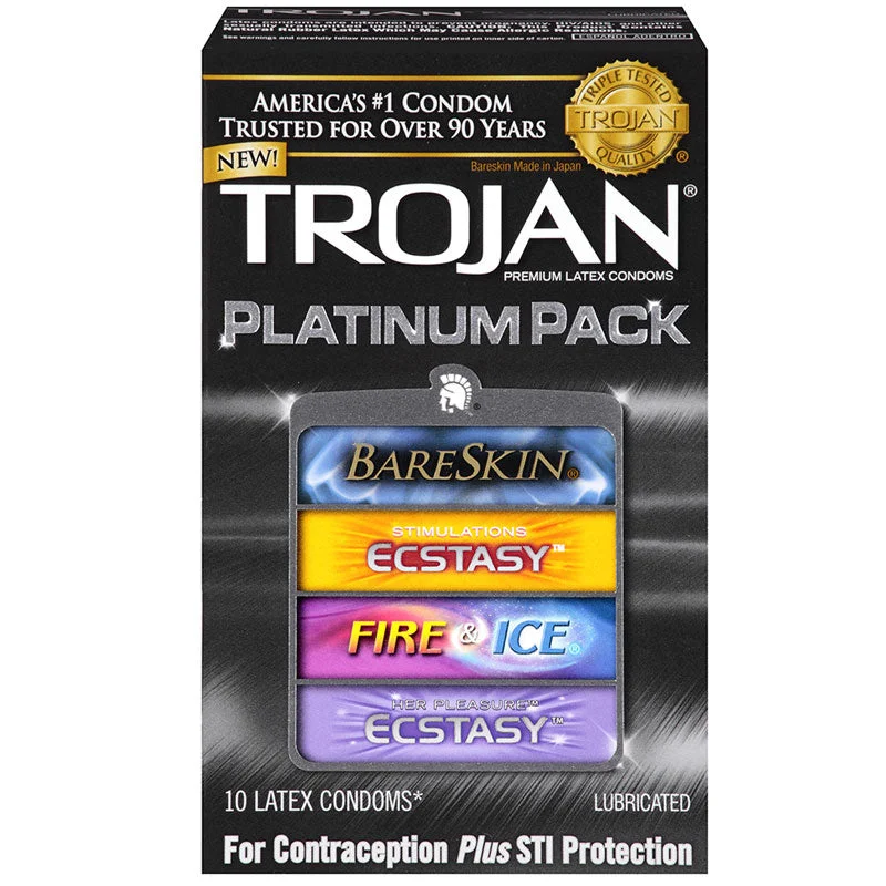 Trojan Platinum Pack Assorted Condoms (10 pack)