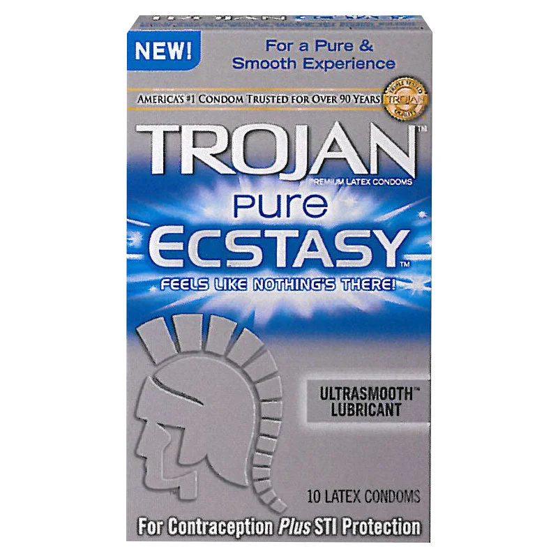 Trojan Pure Ecstasy Latex Condoms (10 pack)