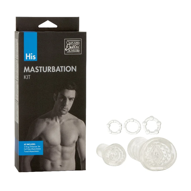 California Exotics - His Soft Stroker Masturbation Starter Kit (Clear)