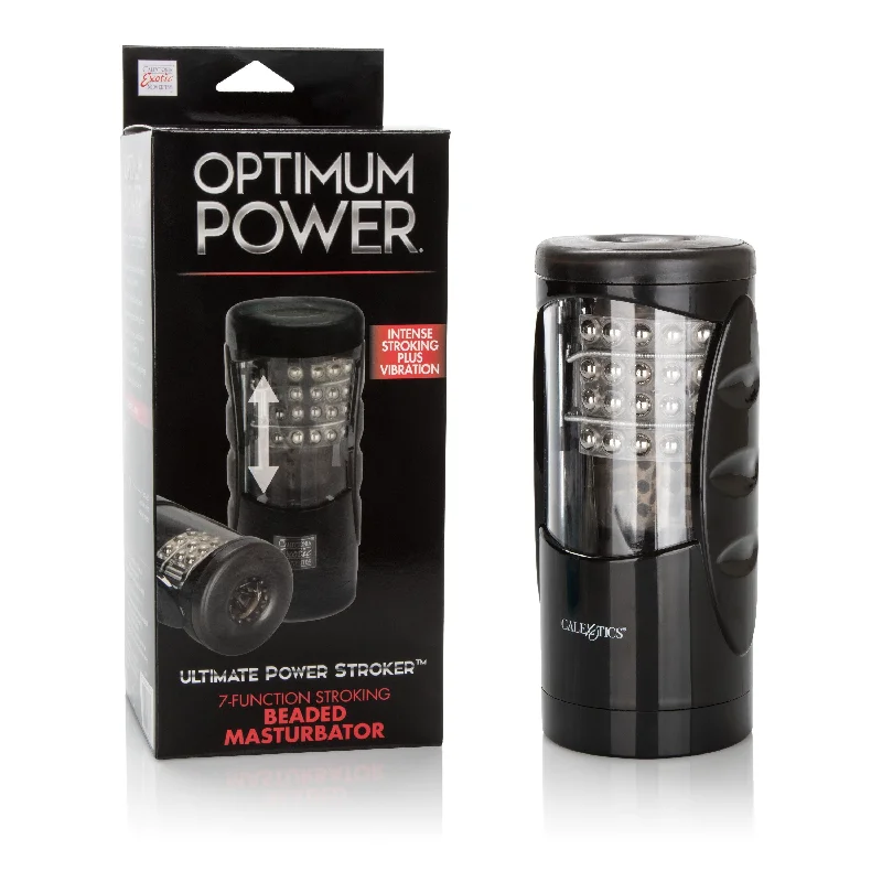 California Exotics - Optimum Power Ultimate Power Stroker Beaded Masturbator (Black)