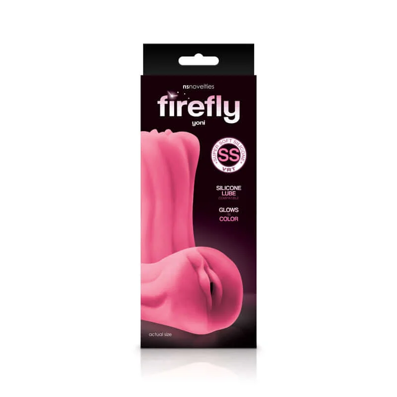 Experience Erotic Magic with the Firefly Yoni Pink Stroker – Glow in the Dark Pleasure