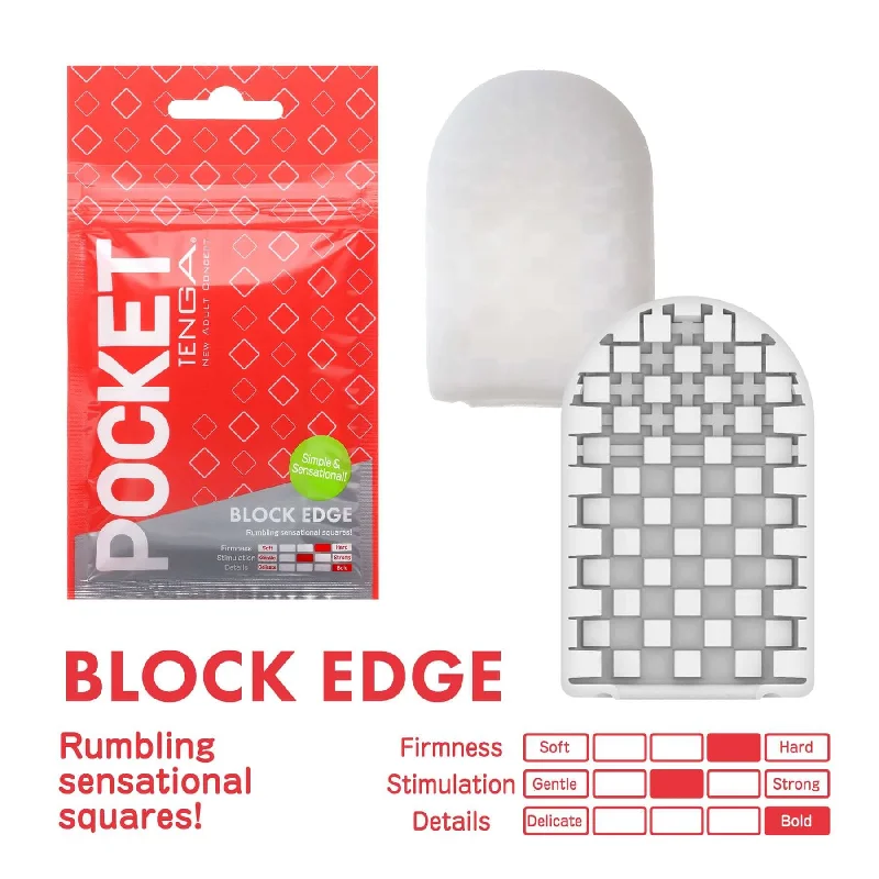 Pocket Tenga Block Edge - Elevate Your Masturbation Experience